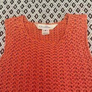 OSCAR DE LA RENTA Silk Scoop Neck Top